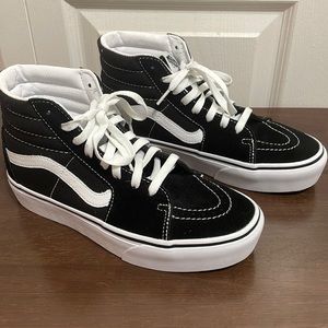 Vans SK8-HI Platform, Black/White